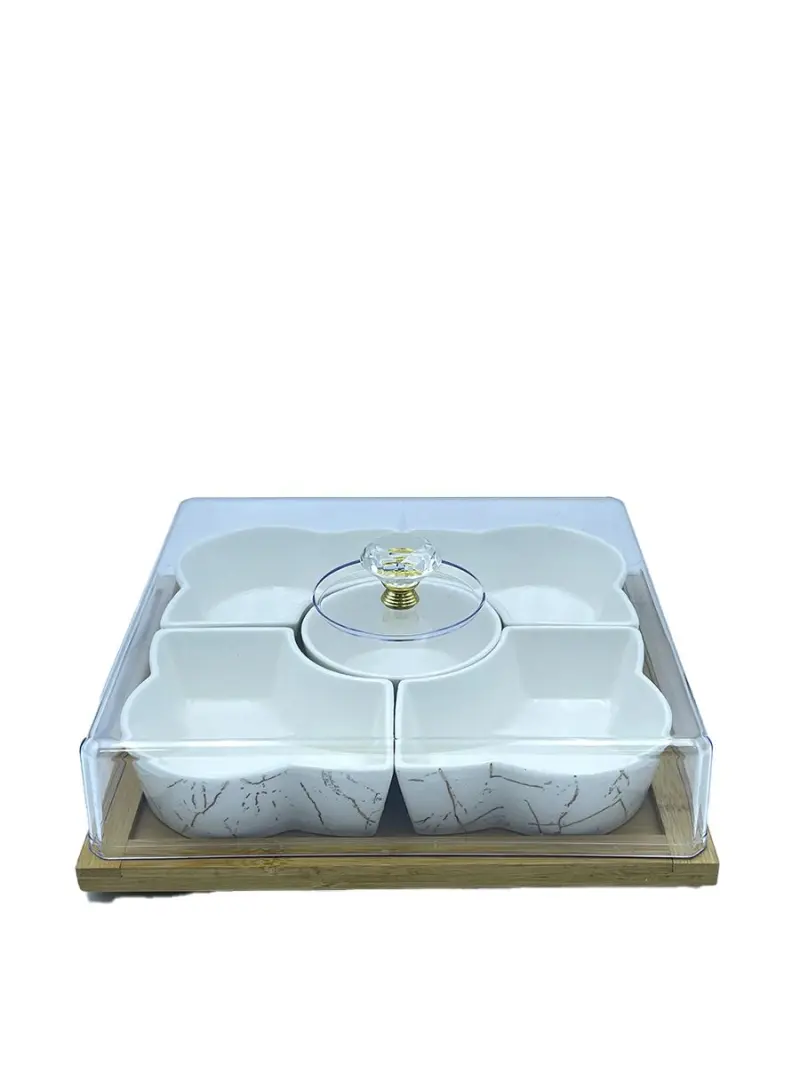 JD JD8170-H28 | Square Sectioned Tray for Dried Fruits Durable Plastic
