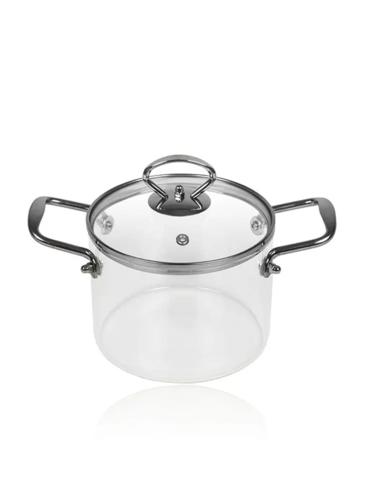 WZ WZ-15-KS-JR45 | Glass Cooking Pot with Iron Handles