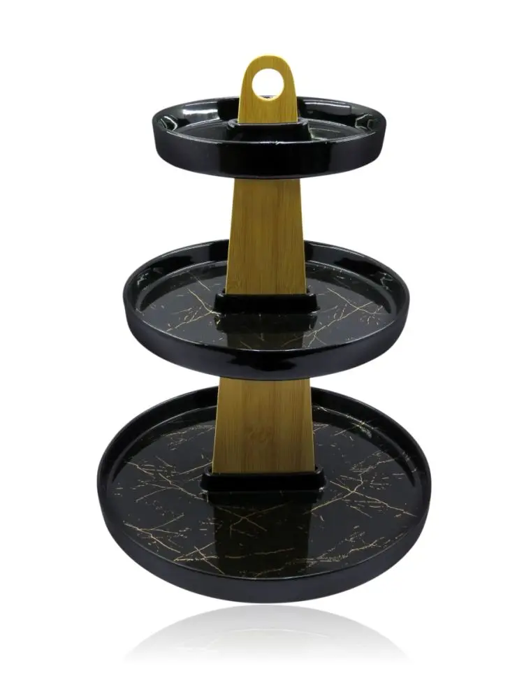 JDC JDC7656-H28 | Vase Black Ceramic H28 cm