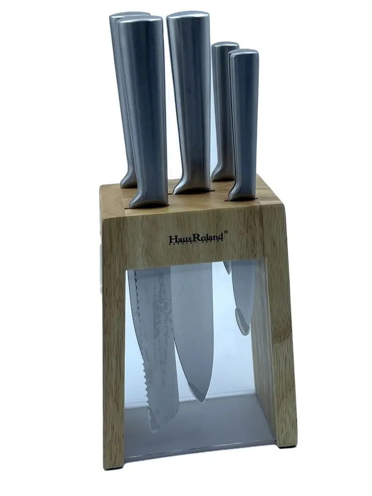 Haus Roland HR636-1 | Knife Set 6pcs with Wooden Stand
