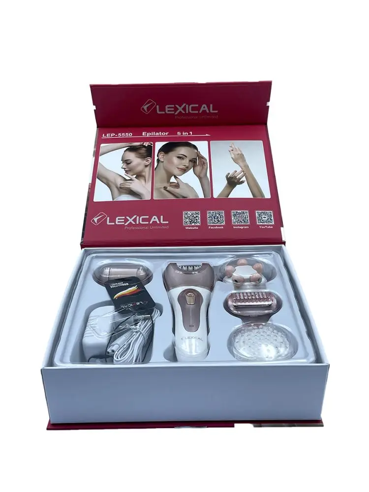 Lexical LEP-5550 | 5-in-1 Epilator Set 3W