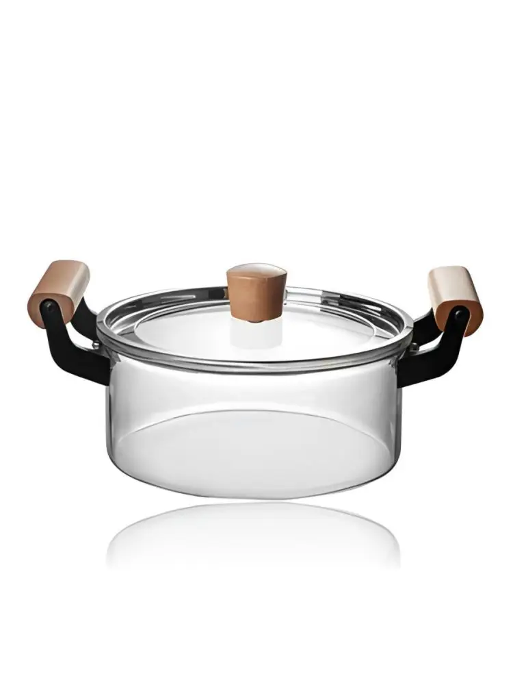 WZ-27-KS-DR25 | Glass Casserole with Wooden Handles Heat-Resistant