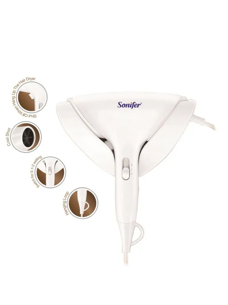 Sonifer SF-9511 | Wall-Mounted Hair Dryer Space-Saving Design