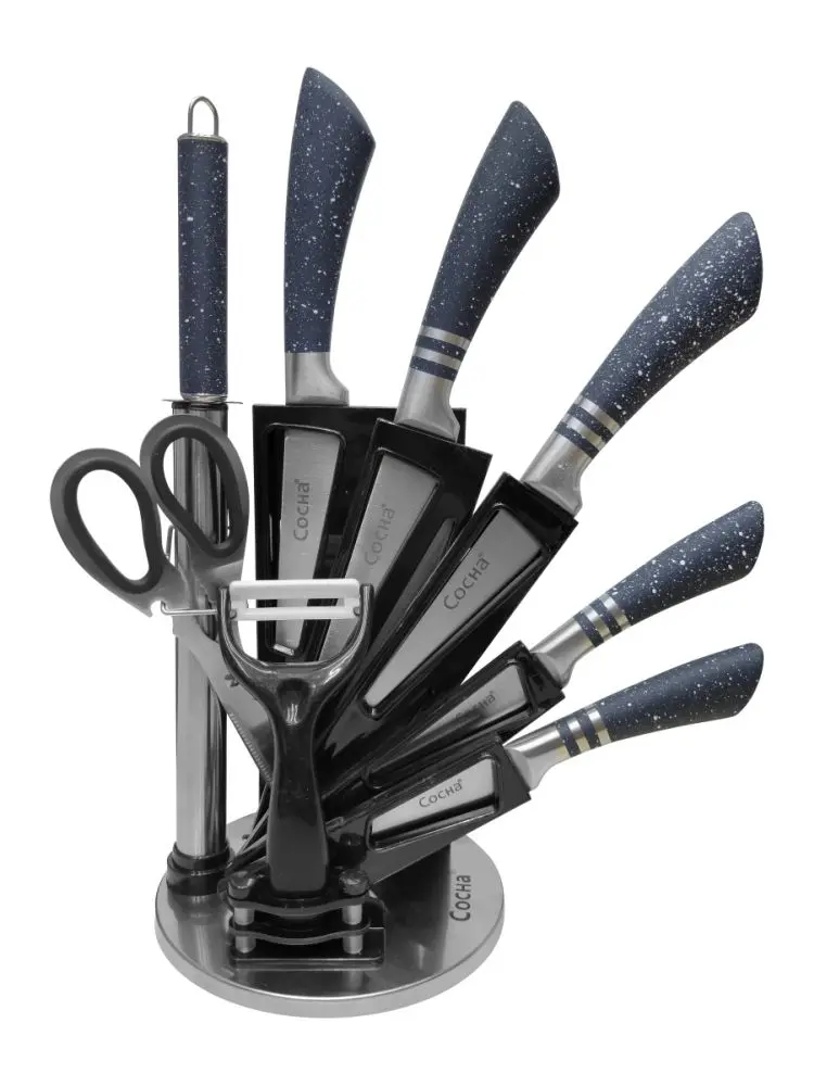 Cocha C59-65 | Knife Set 12pcs with Plastic Stand