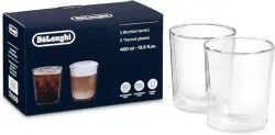 DeLonghi DLSC318 | Набор кружек двойные стенки, 400 мл (2 шт)