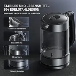 Bosch TWK70B03 | Electric Kettle 2200 W 1.7L
