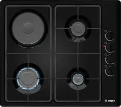 Bosch PBY6C6B62O | Gas Hob 4-Burner Stainless Steel