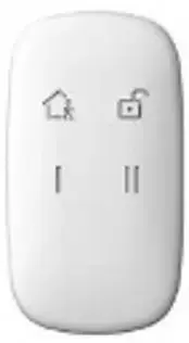 HIKVISION DS-PKF1-WE AXPro | Беспроводной пульт управления ультратонкий 4 кнопки