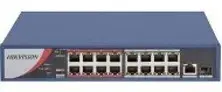 Hikvision DS-3E0318P-E(C) | PoE-коммутатор 16 портов неуправляемый 225 Вт