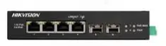HIKVISION DS-3T0506HP-E/HS | 4-портовый гигабитный Hi-PoE коммутатор 90 Вт