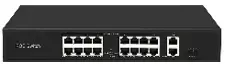 HIKVISION LS901-AF-1621GS | PoE-коммутатор 16 портов + 2 Uplink Gb + 1 SFP Gb