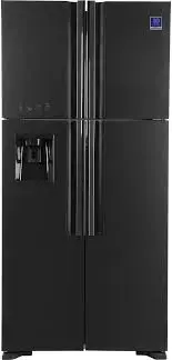 Hitachi R-W660PUC7 GGR | Refrigerator 550L Four-Door Grey Glass