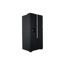 Hitachi R-W660PUC7 GBK | Refrigerator 550L Black Glass 4 Doors