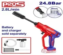 Emtop ELPW2036 | High-Pressure Washer 24.8 Bar Cordless
