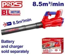 Emtop ELAB20428 | Аккумуляторная воздуходувка 20В 8,5 м³/мин