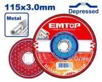 Emtop EACD301151 | Metal Cutting Disc 115x3.0mm