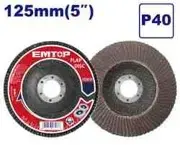 Emtop EFDS1251 | Grinding Disc 125mm x 22mm P40
