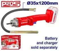 Emtop ECVL202301 | Concrete Vibrator A20V Battery-Free