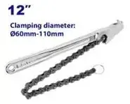 Emtop EMAW1312 | ýag filteri açýan zynjyr açary 60-110mm 12 dýuým