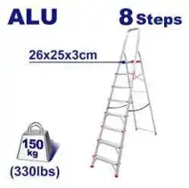 Emtop ELAD1081 | Aluminum Ladder 2x8 Steps