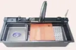 China | Multifunctional Sink 75x45 Stainless Steel 310 Black Chrome