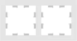 Moderna 01160 | Double Frame for Sockets and Switches 2-Gang