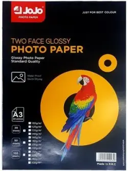 JOJO | A3 Glossy Photo Paper 300gsm Double-Sided 50 Sheets
