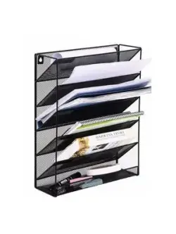 Unbranded | Wall-Mounted Metal Mesh Shelf Durable Steel Construction