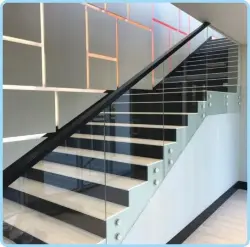 Glass Railings on Legs and Side Mounts Per Linear Meter
