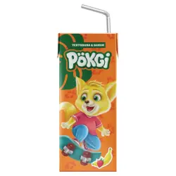Pokgi | Çilek-banan şiresi 200 ml, blok 24 sany