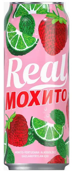 Real | Mojito Strawberry Drink 500ml Bulk Pack 12 pcs