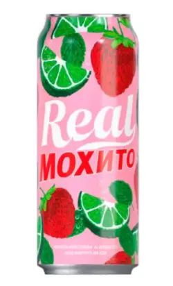 Real | Мохито Клубника 500мл 12 бутылок в блоке