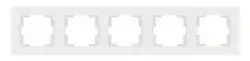 MUTLUSAN 2220 800 1501 | Horizontal 5-Gang Frame White