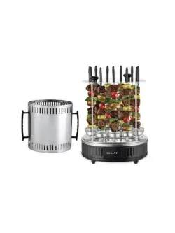SK SK-6114 | Electric Kebab Grill Compact High-Volume