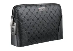 YESIDO WB56 | Clutch Bag Fingerprint Lock Leather Black
