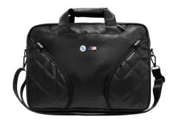 BMW BAGMBWMBCB15PCASEPOK | Notebook Bag 15.6" PU Leather Black