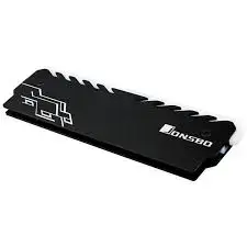 Jonsbo RAMHSKBLK | Радиатор для ОЗУ RGB Черный DDR3/DDR4