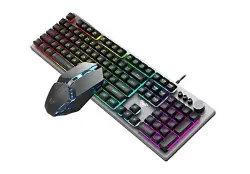 AULA KBAT200 | Oýun klawiaturasy + syçanjyk toplumy, ýagtylandyryjy ENG/RUS simli