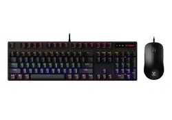 RAPOO KBRV150S | Oýun Klawiaturasy + Syçanjygy Simli ENG-RUS Yşyklandyrylyş