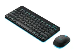 Logitech KBMLOMK245BKBL | Simsiz Klawiatura-Syçanjyk Toplumy ENG-RUS