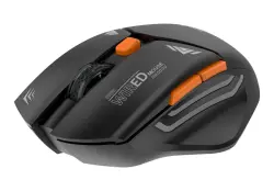 Porodo PDX323-BK | Simsiz Gaming Syçanjygy Ergonomiki Gara