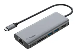 Belkin DSBELMPORT6IN1 | Multiport Docking Station 6 port USB-C 4K HDMI
