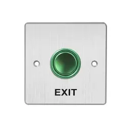 Hikvision DS-K7P02 | Exit Button Small Stainless Steel