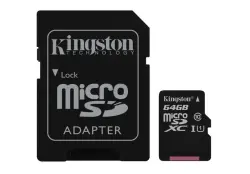 Kingston MICSDKI64GC10 | microSD karta 64GB Class 10 UHS-I 100MB/s + adapter