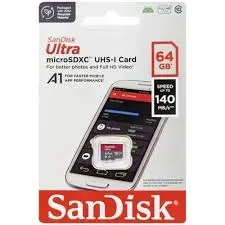 SanDisk MICSDSA64GC10 | microSD kartoçka 64GB Class 10 UHS-I 140MB/s
