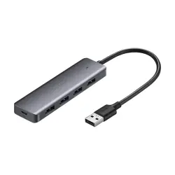 UGREEN CM219 | USB HUB 4x USB 3.0 Ports 15 cm Grey