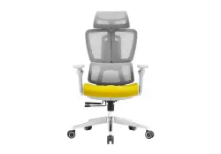 NOEL CHNOAPHGGR | Office Chair Mesh+Fabric 3D Headrest 4D Armrest Grey-Yellow