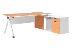 NOEL ODNYDA1816WH | Стол руководителя 1800x1600x750 мм орех белый