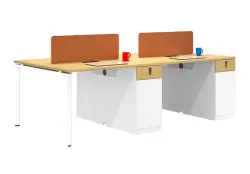 NOEL TABNPT2DL2412 | Ofis stoly 4 adamlyk 2400x1200 mm ak-agaç