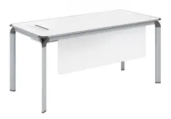 NOEL ODNXDB1808A | Офисный стол 1800x800 мм капучино+белый